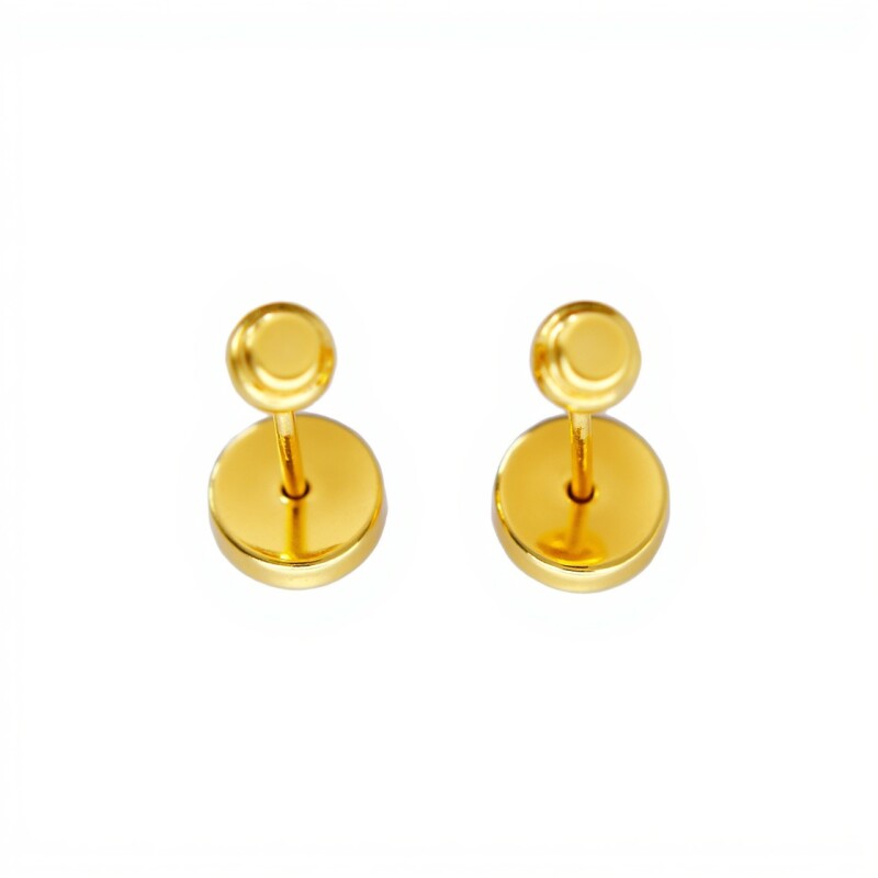 Abridores Bolita-Oro 18k-Sin piedra-AB9541 sinpiedra