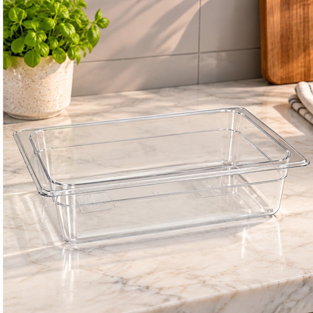 Cuba rechaud transparente 1/2 10 cm Cuba rechaud transparente 1/2 10 cm