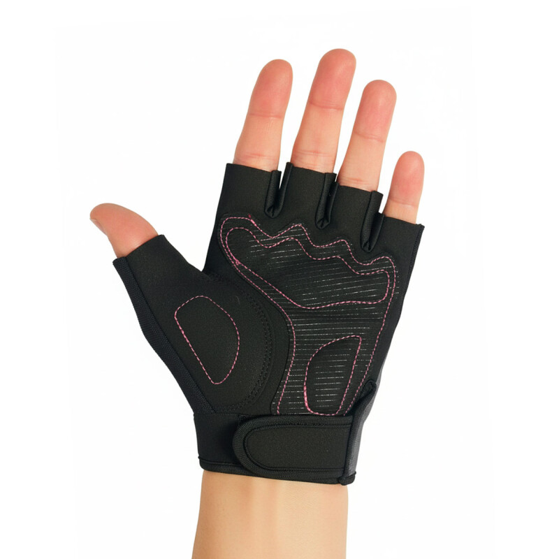 Guantes De Ciclista Mujer Austral Negro-rosado
