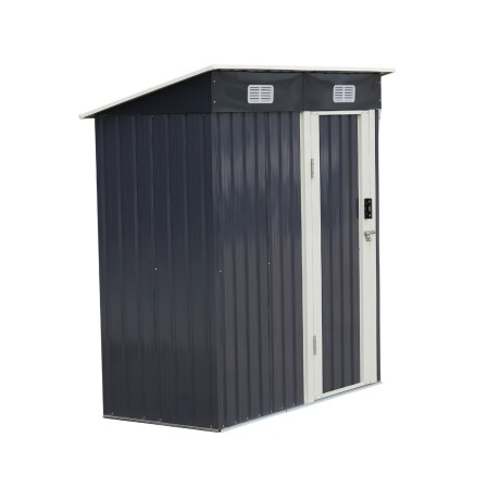 Caseta Galpon Jardin Lumax Devon Gris Oscuro 180x174x75 Caseta Galpon Jardin Lumax Devon Gris Oscuro 180x174x75