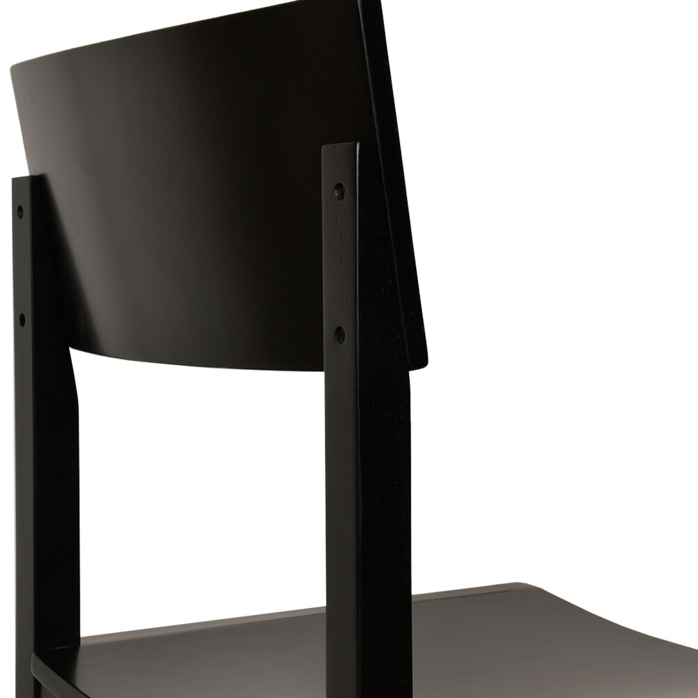 SILLA DE COMEDOR MADERA NEGRO ÉBANO