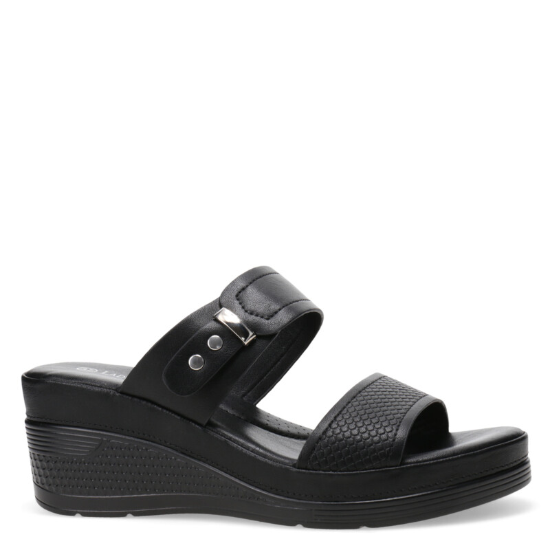 Sandalias de Mujer Lady Confort HAYS con dos tiras Negro