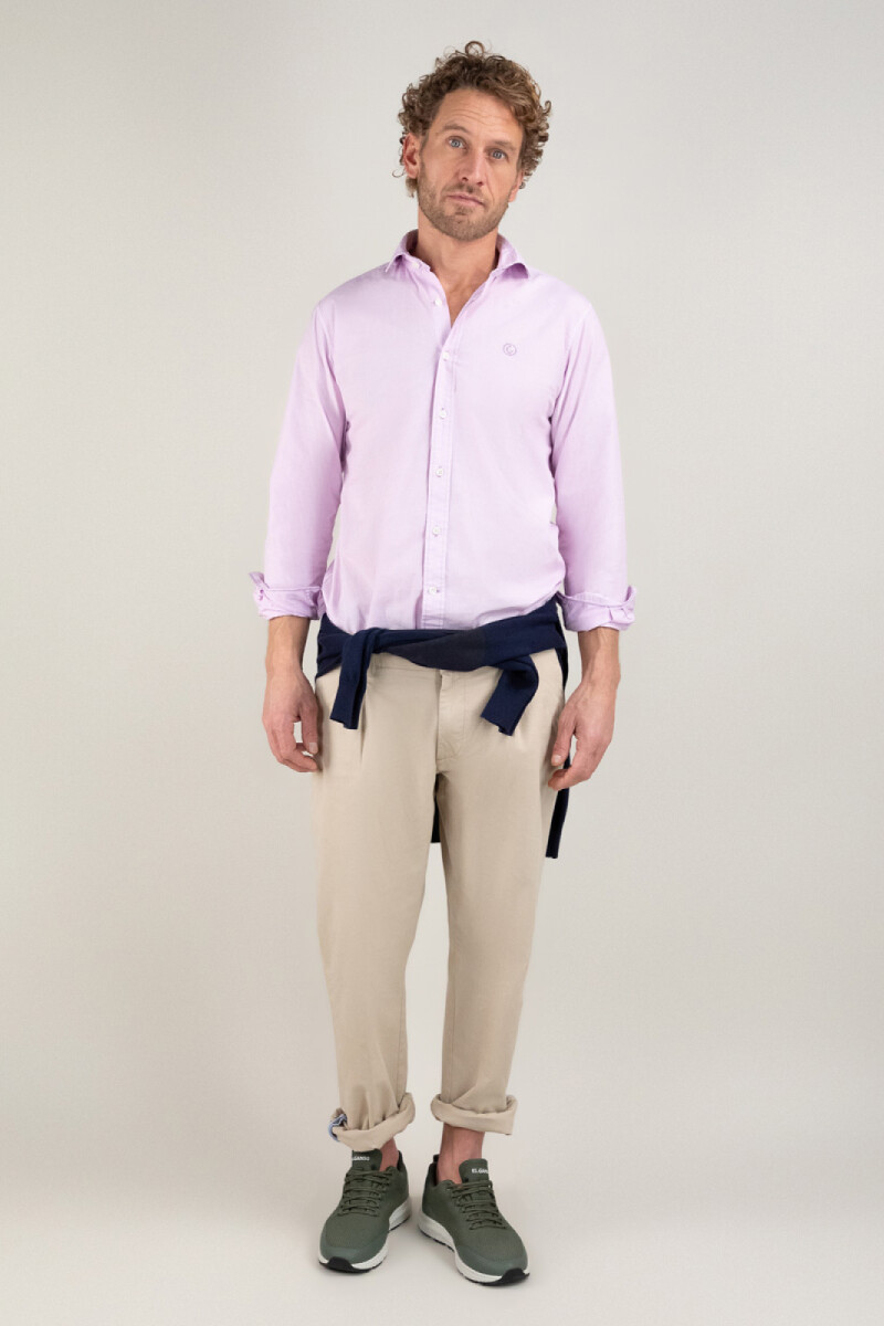 Camisa Popelín Lavanda