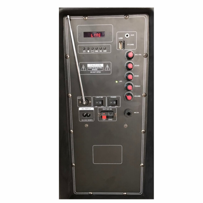 Parlante Activo PK-012 BAT 12" | Bluetooth | USB | Micrófono | LED | Batería Recargable Parlante Activo PK-012 BAT 12" | Bluetooth | USB | Micrófono | LED | Batería Recargable
