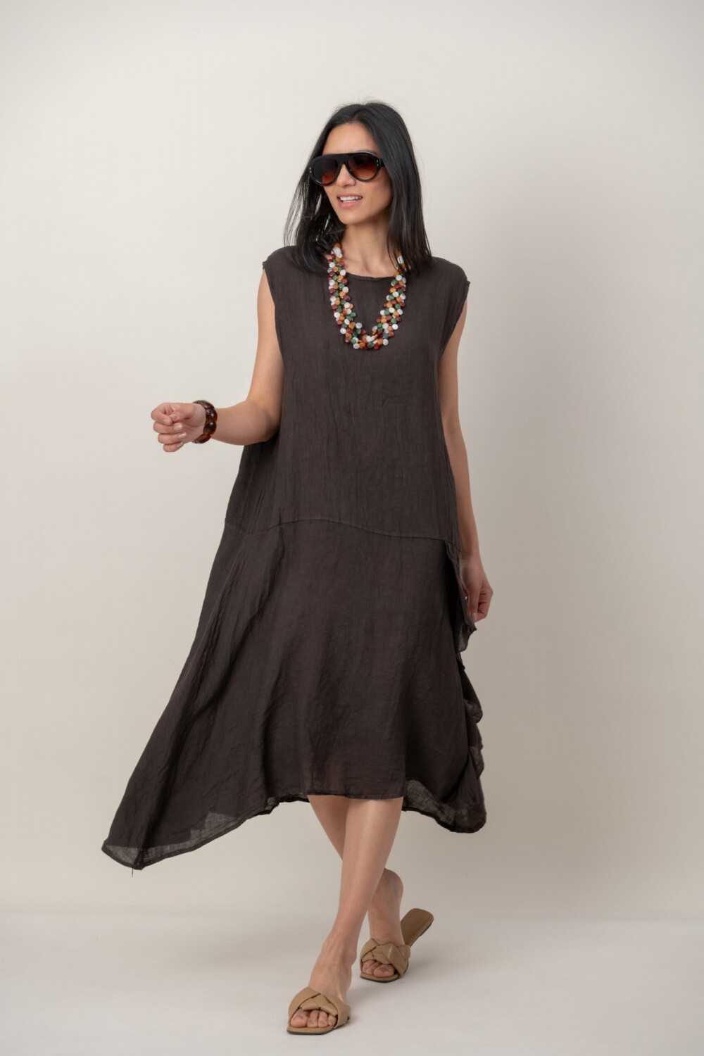 VESTIDO ADAMINA Chocolate