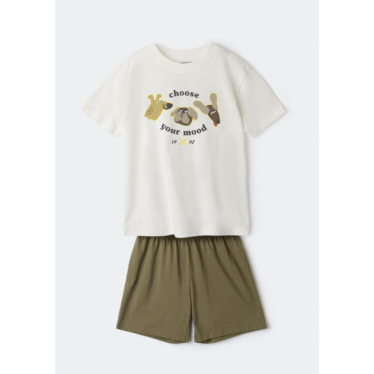 PIJAMA MM MASC - BRANCO/VERDE 