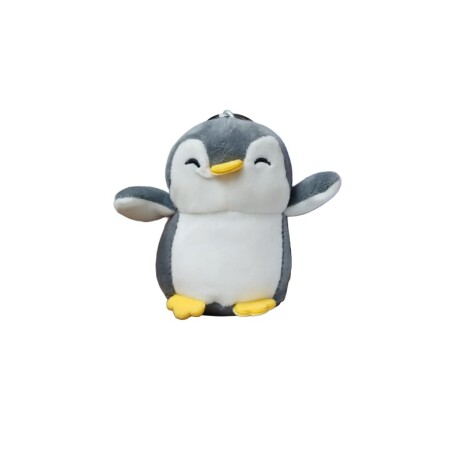 Llavero pingüino gris