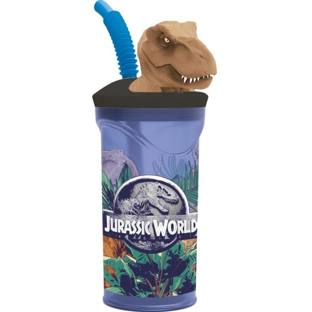 Vaso Alto Plástico Tapa/Forma Jurassic BAZAR PLASTICO VASO ALTO TAPA/FORMA JURASSIC 14666