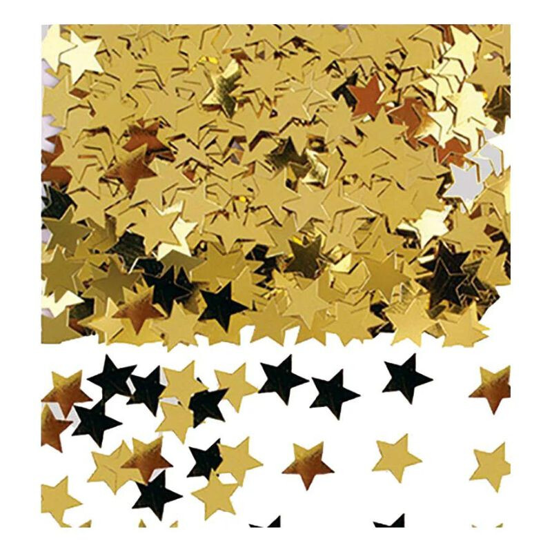 Confetti Estrellas Metalizado 15 Grs Dorado