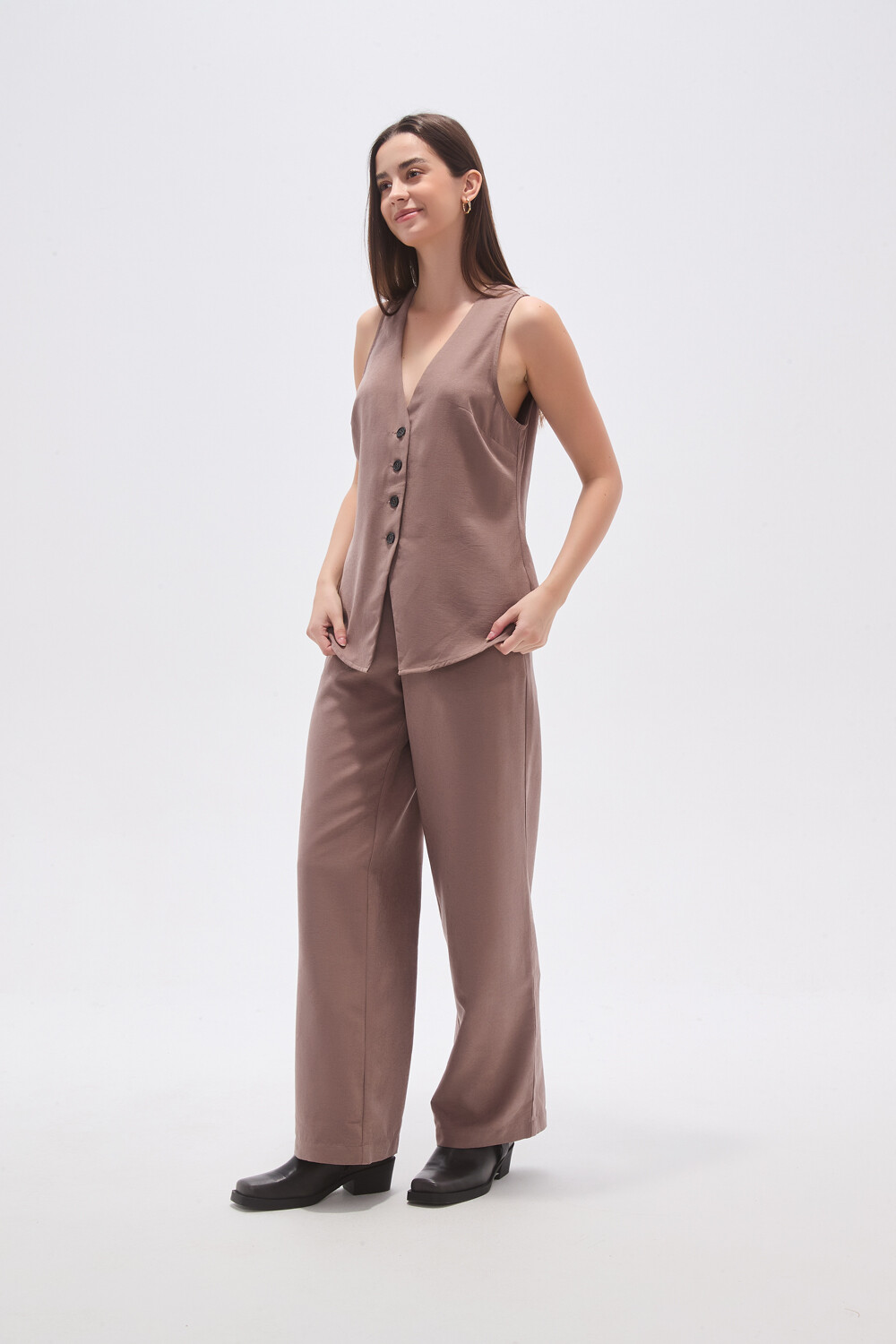 Chaleco Arum Taupe / Mink / Vison