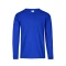 Camiseta a la base manga larga - Azul royal