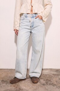 Jean Wide Leg Lavado Denim