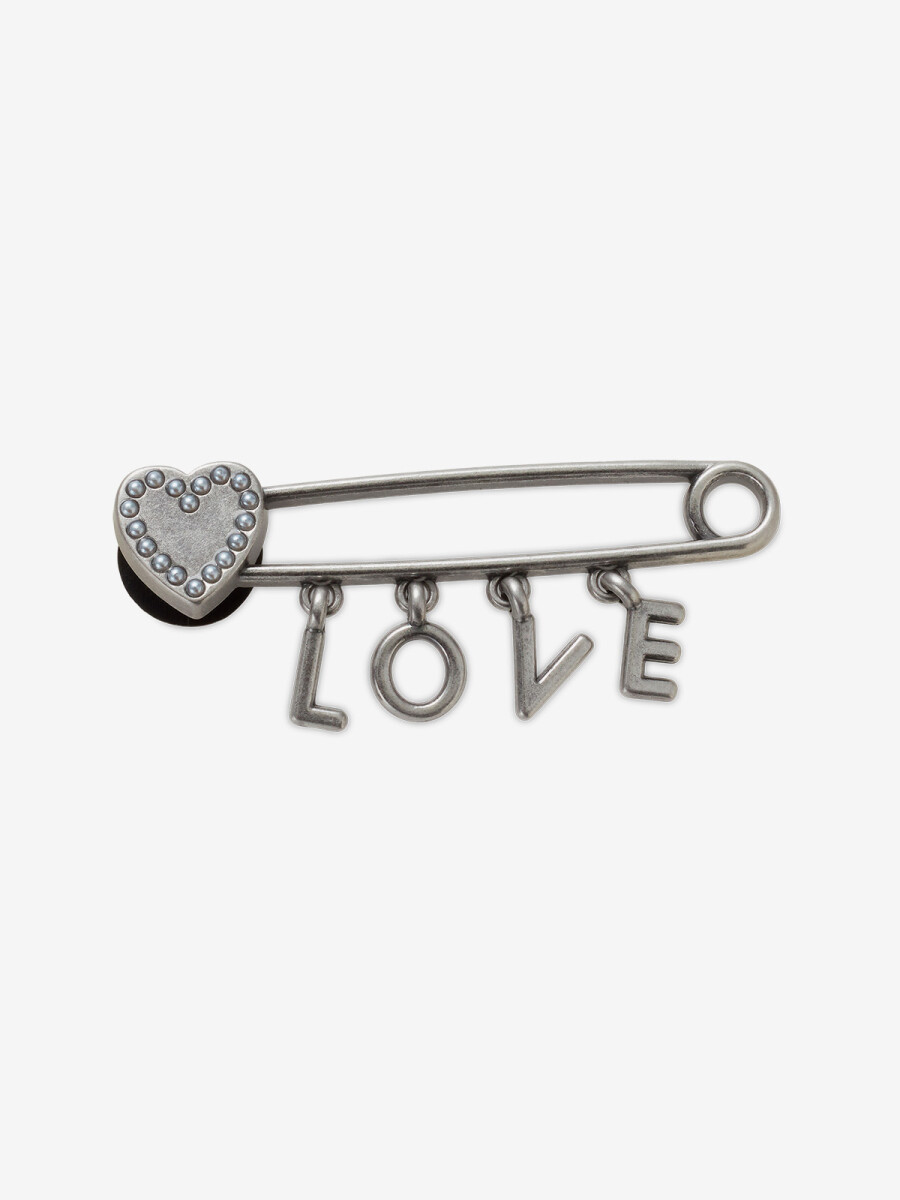 JIBBITZ CROCS LOVE SAFETY PIN 