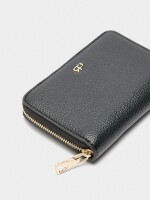 Cartera Con Textura negro