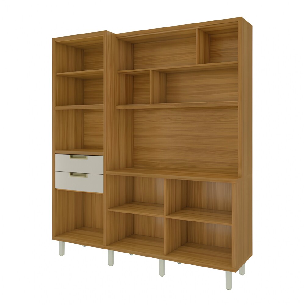 Mueble de Cocina Modular IMPERATRIZ Marron/Gris Oscuro