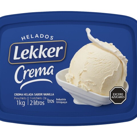 Helado de Crema Lekker 2Lt Helado de Crema Lekker 2Lt
