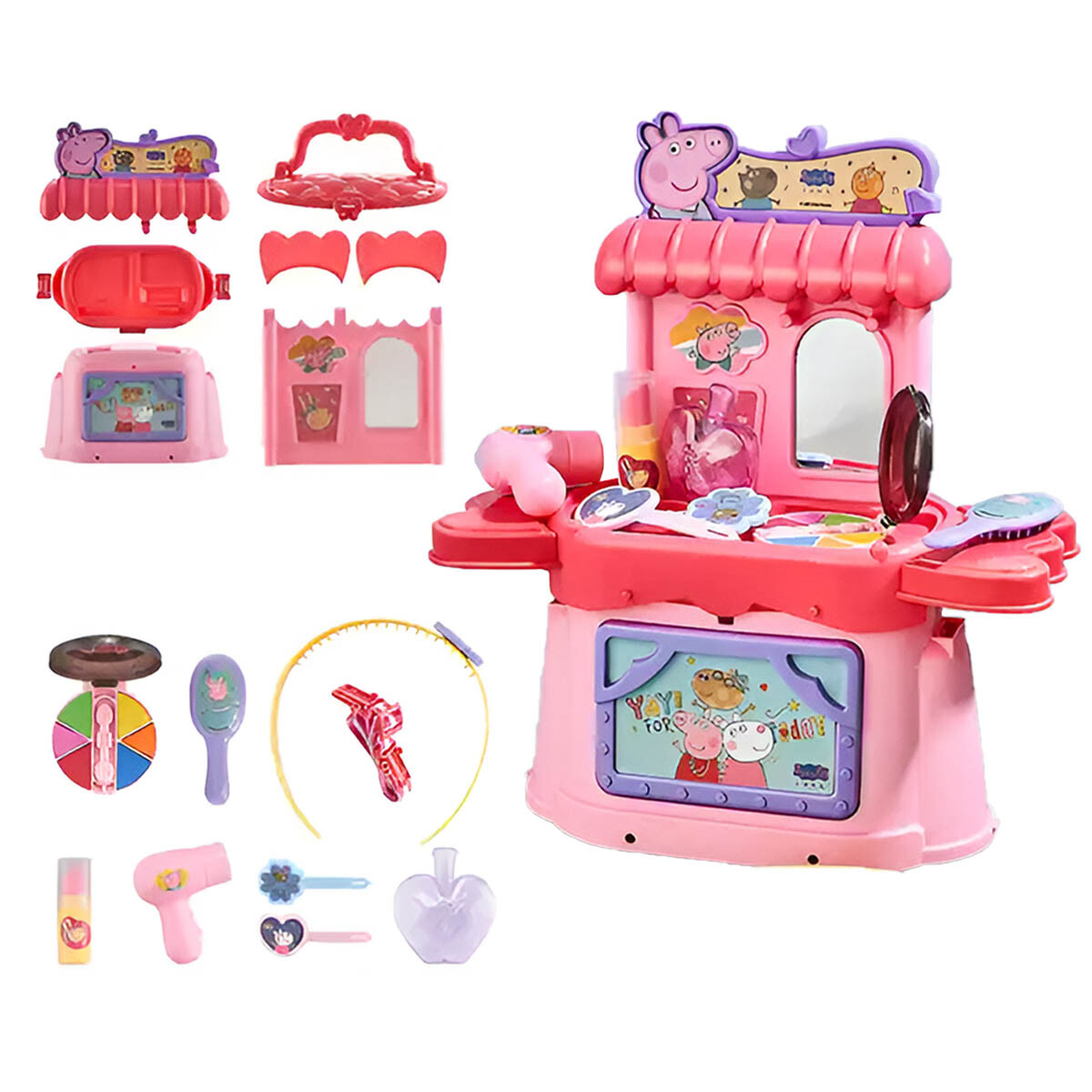 Valija Juguete Peppa Pig Set Belleza + Peluquería - Pep003003 