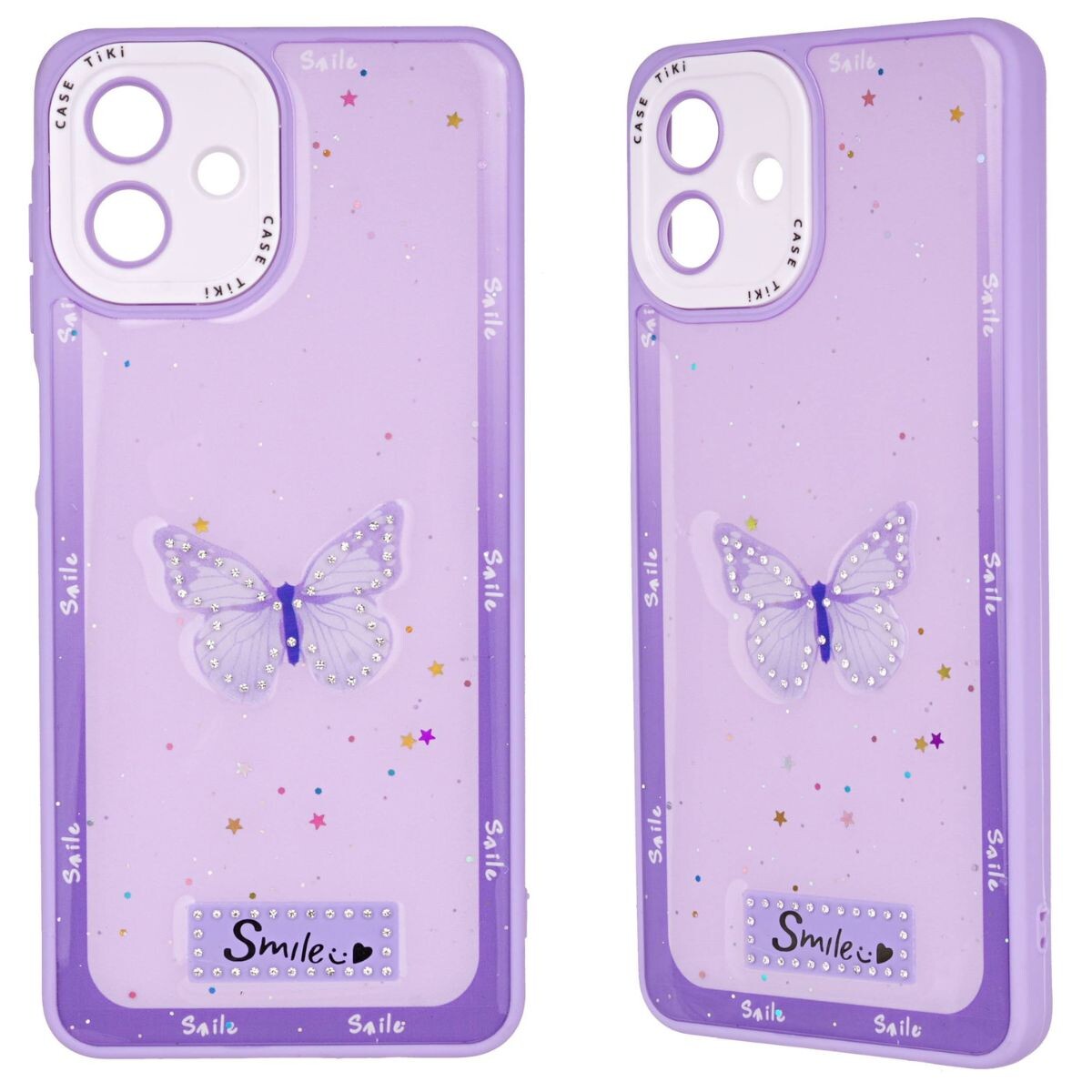 Protector mariposa Samsung A07 violeta 