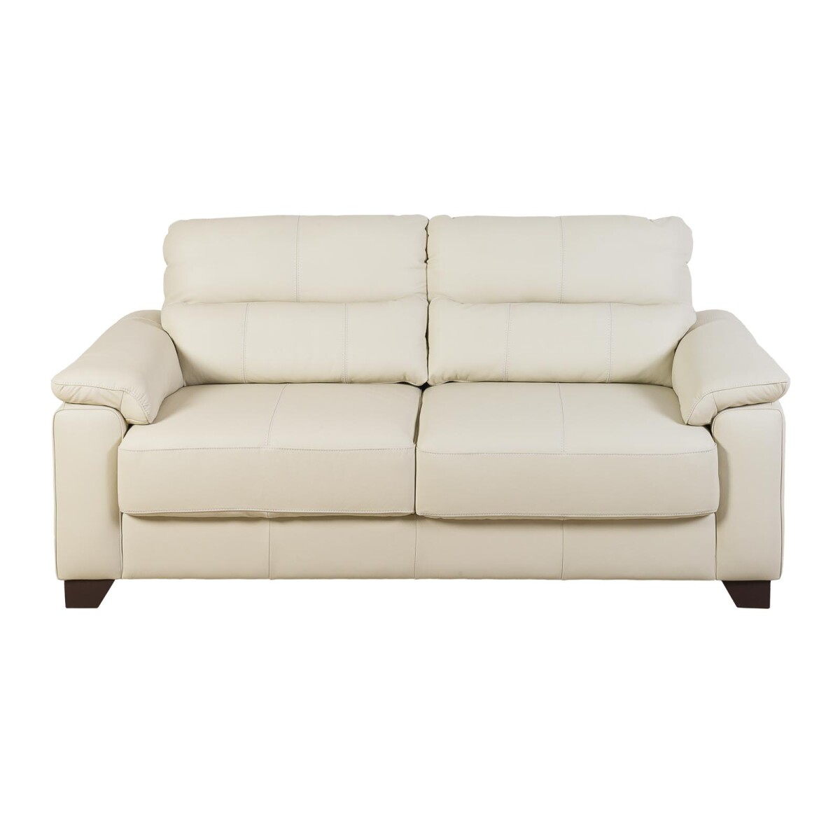 SOFA - 2 CUERPOS CUERO-100-NATURAL NATURAL-BEIGE MÓNACO CRUDO 