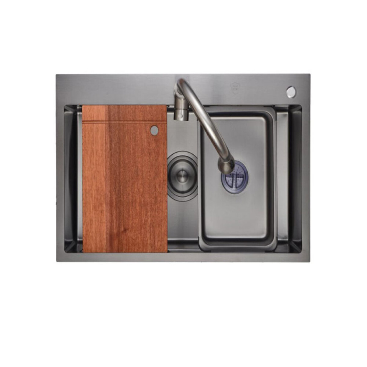 Pileta Simple Black 68 x 46 Cm 