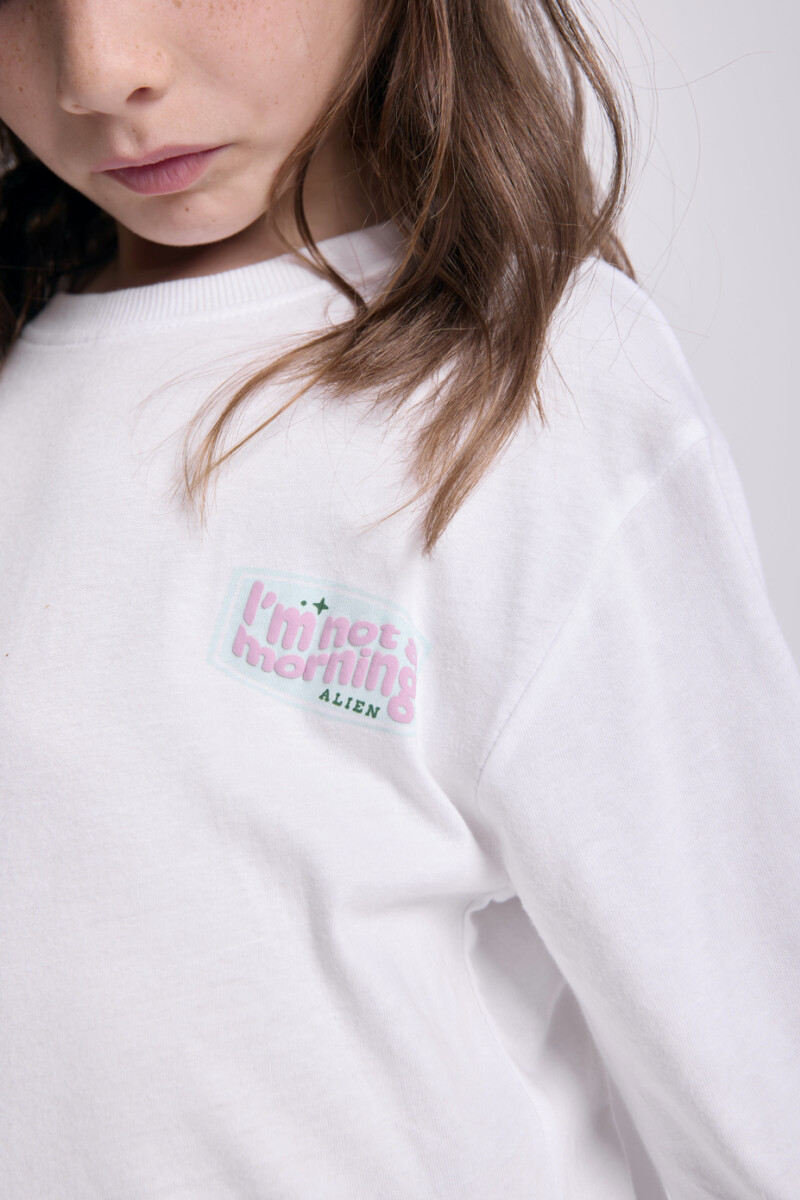 Remera estampa Alien Blanco