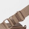 Bandolera Penny En Efecto Cuero Zaffiano Metalizado