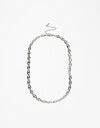 Collares Cortos Metal Collar De Acero Men´s Collection - Plateado