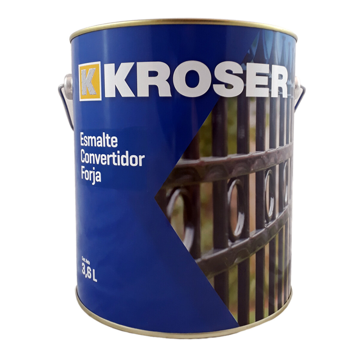 ESMALTE CONVERTIDOR FORJA GRIS OSCURO PLATA 1/4L KROSER ++ - N/a 