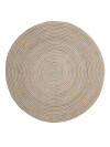Alfombra SANDELTRE Ø120 yute natural/gris Alfombra SANDELTRE Ø120 yute natural/gris