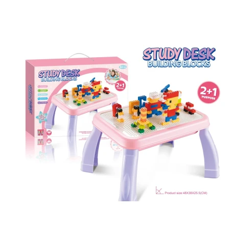 Juego de Escritorio de Bloques 2 en 1 ROSA