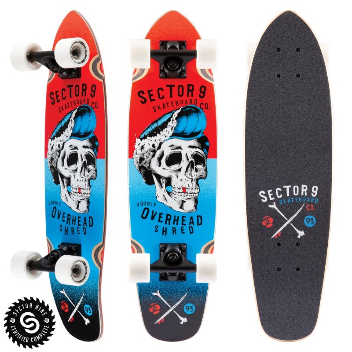 Longboard Sector 9 - Modelo Hair Barrel Hopper 27.5" 