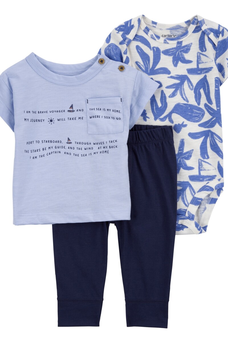 SET 3PC PANT REM Y BODY ALG NIÑO-BB CARTERS COMBINACION 1