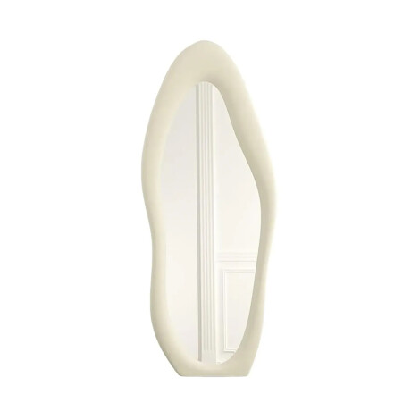 Espejo de pie Irregular con borde velvet - 60x160cm Beige