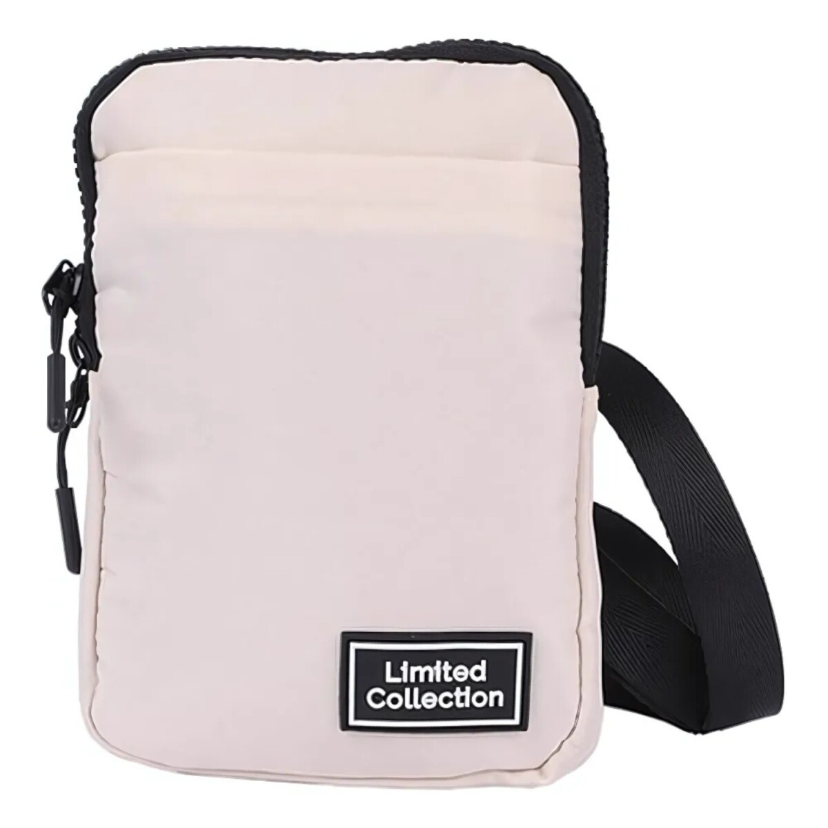 Bandolera para Celular Canva Malibú 18x13x2cm - Crudo