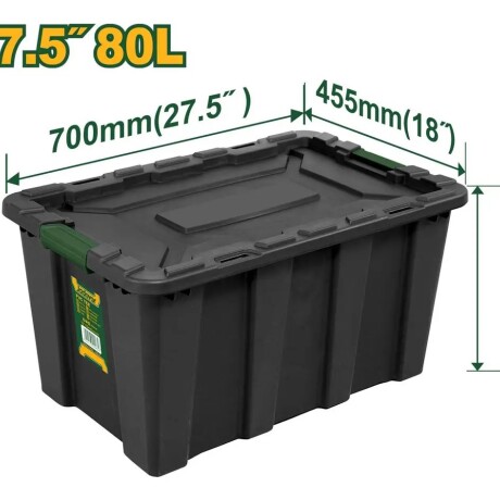 Contenedor Plástico Apilable Jadever 80L