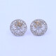 Caravanas oro 18k antiguas con brillantes y diamantes. Caravanas oro 18k antiguas con brillantes y diamantes.