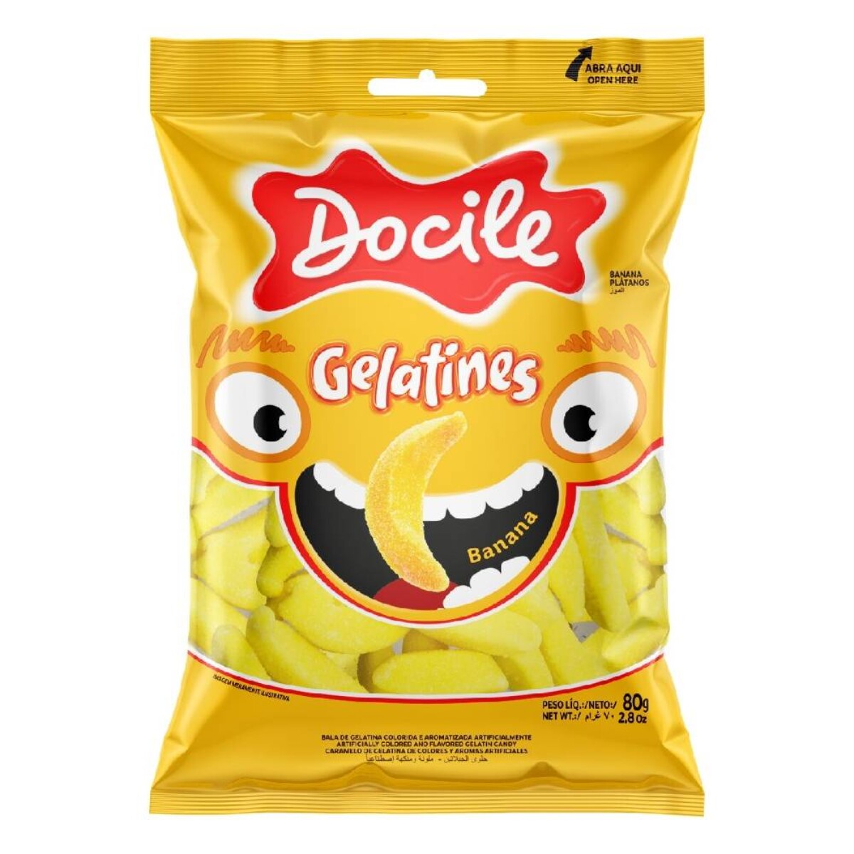 Gomitas Docile Banana 80g 