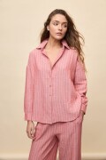 CAMISA SAUZAL STRIPED Rojo