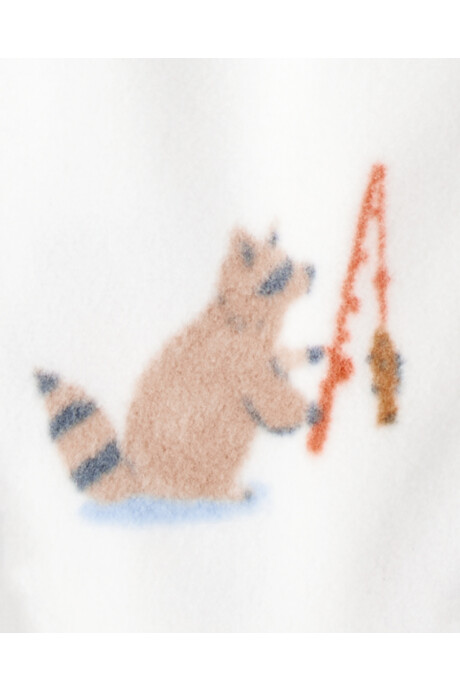 Pijama una pieza de micropolar, con pie, diseño animales del bosque Pijama una pieza de micropolar, con pie, diseño animales del bosque