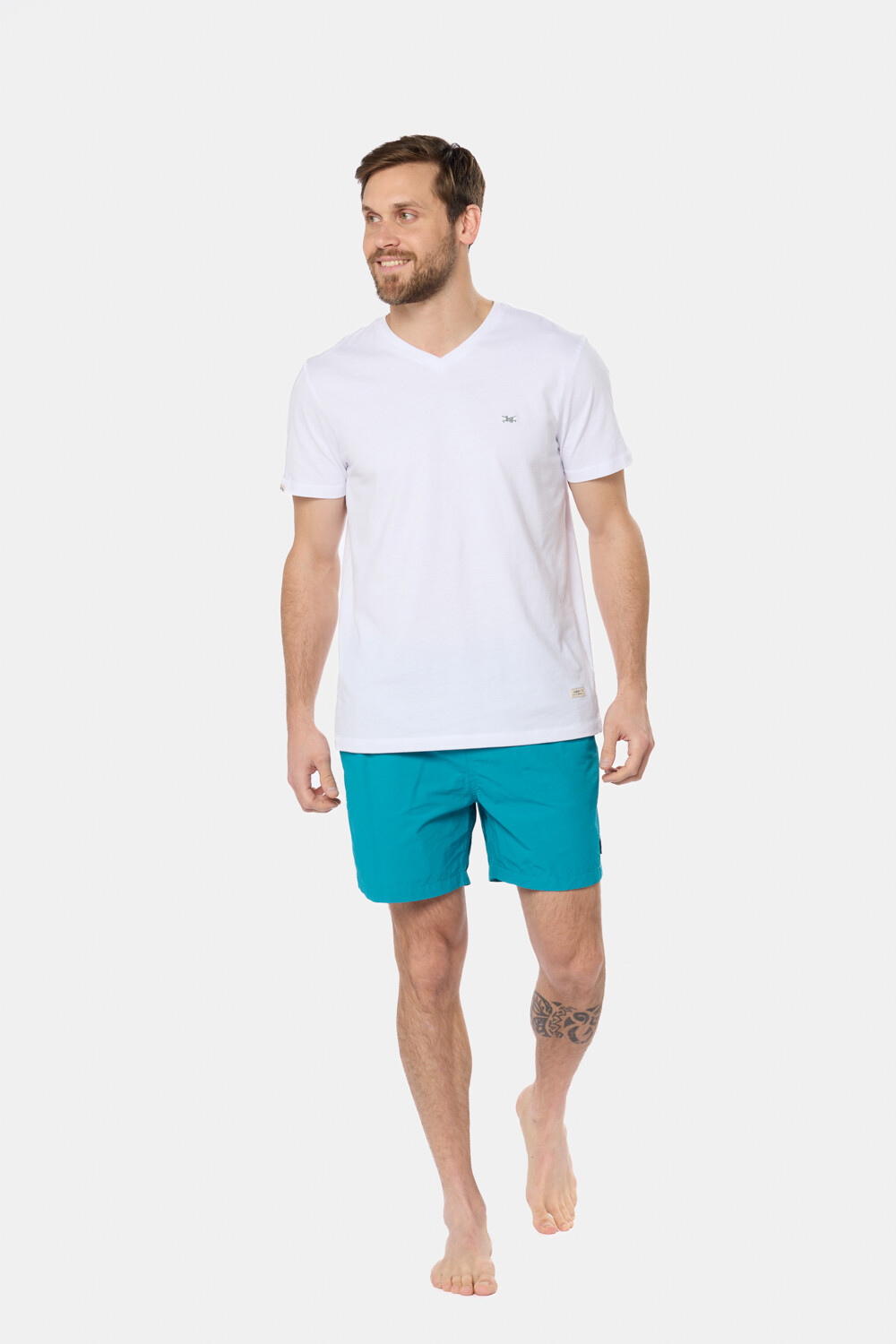 SHORT DE BAÑO LISO Verde Claro