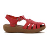 Sandalia Country Mujer Cuero Cereza