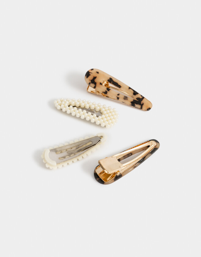 Hebillas Tic Tac Carey Set De Hebillas Tic Tac - Combinacion Bicolor
