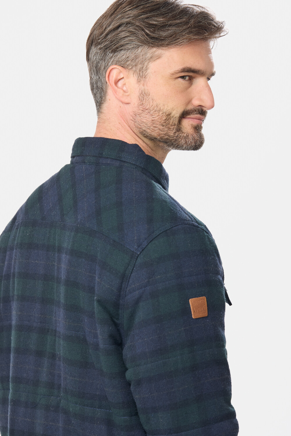SOBRECAMISA TIPO CAMPERA Azul