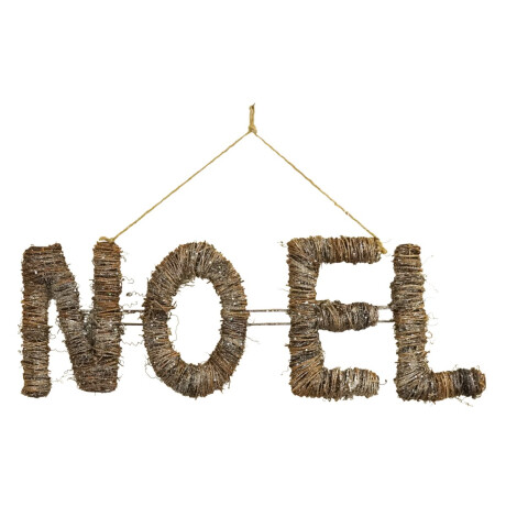 Cartel Noel en hilo y metal con glitter Cartel Noel en hilo y metal con glitter