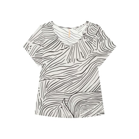 BLUSA ESTAMPADA BLANCO