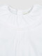Blusa Tira Bordada En Volante Del Cuello Blanco