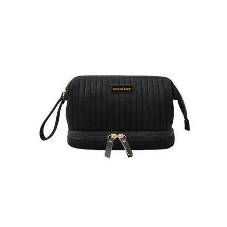 Neceser con bolsillo inferior Velvet BLove Negro