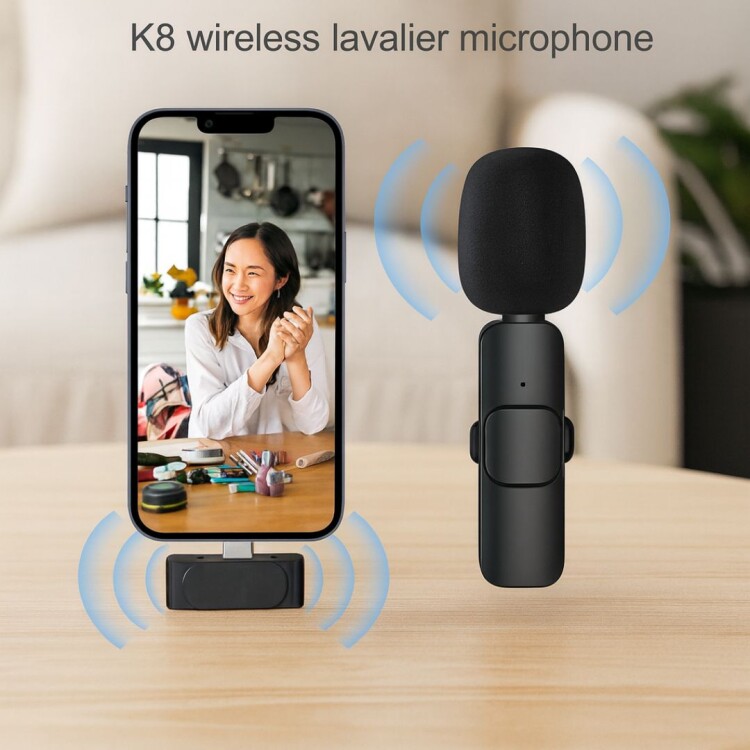 MICROFONO SOLAPERO K8 TIPO C NEGRO