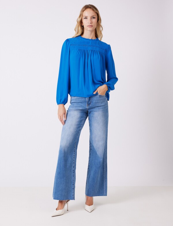 Blusa Gasa Pliegues ROYAL