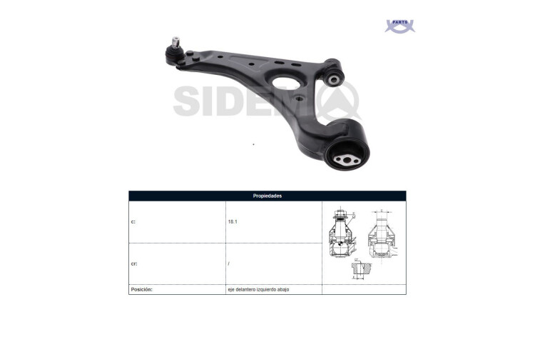 Parilla De Suspension Delantera Chev Tracker Ii Nafta 13-16 Izq Parilla De Suspension Delantera Chev Tracker Ii Nafta 13-16 Izq
